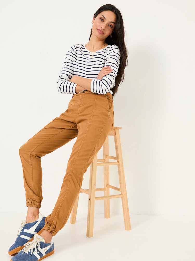 FatFace Boston Tan Brown Cargo Trousers - Image 4 of 11
