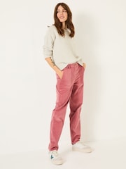 FatFace Chesil Blush Pink Cord Trousers - Image 1 of 5
