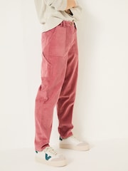 FatFace Chesil Blush Pink Cord Trousers - Image 3 of 5