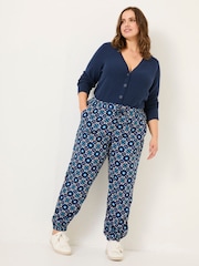 FatFace Lyme Blue Batik Geo Cuffed Jogger - Image 5 of 8
