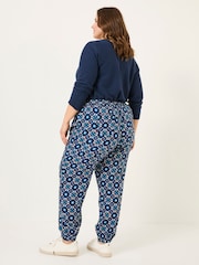 FatFace Lyme Blue Batik Geo Cuffed Jogger - Image 6 of 8