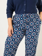 FatFace Lyme Blue Batik Geo Cuffed Jogger - Image 7 of 8