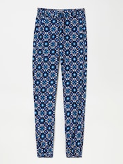 FatFace Lyme Blue Batik Geo Cuffed Jogger - Image 8 of 8