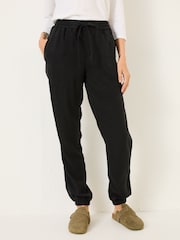 FatFace Lyme Black Cuffed Joggers - Image 1 of 10