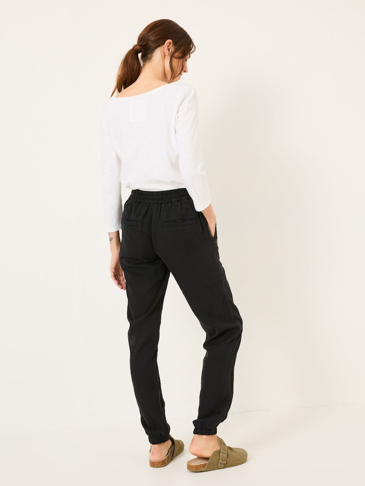FatFace Lyme Black Cuffed Joggers - Image 3 of 10