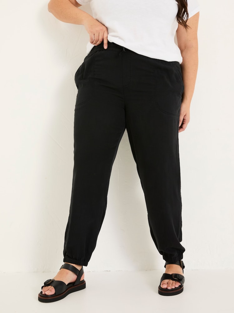 FatFace Lyme Black Cuffed Joggers - Image 6 of 10