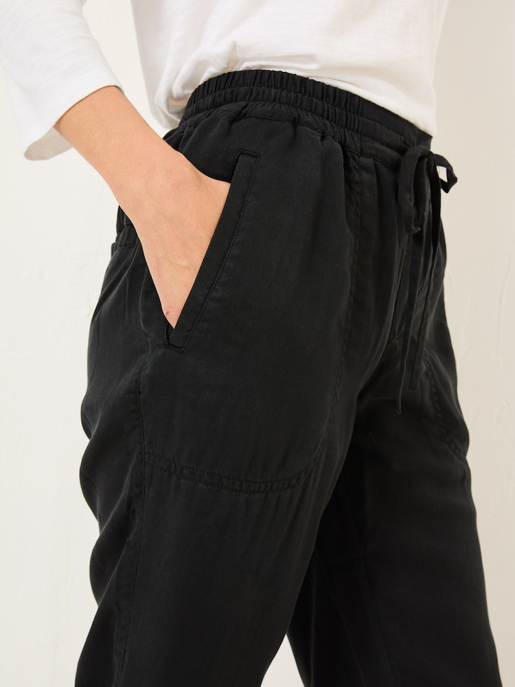 FatFace Lyme Black Cuffed Joggers - Image 7 of 10