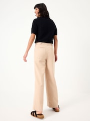 FatFace Eden Pale Pink Wide Leg Trousers - Image 2 of 6
