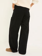 FatFace Saffron Black Wide Leg Trousers - Image 2 of 6