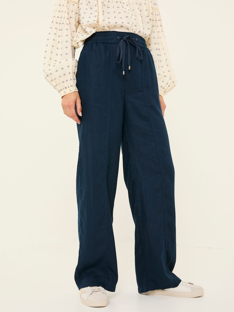 Leinenhose mit weitem Bein - Bild 1 von 6 Leinenhose mit weitem Bein - Bild 1 von 6