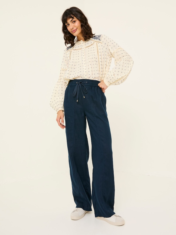 Leinenhose mit weitem Bein - Bild 2 von 6 Leinenhose mit weitem Bein - Bild 2 von 6