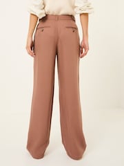 FatFace Ginger Terracotta Wide Leg Drape Trousers - Image 2 of 10