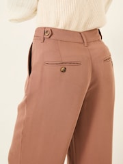FatFace Ginger Terracotta Wide Leg Drape Trousers - Image 4 of 10