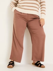 FatFace Ginger Terracotta Wide Leg Drape Trousers - Image 7 of 10