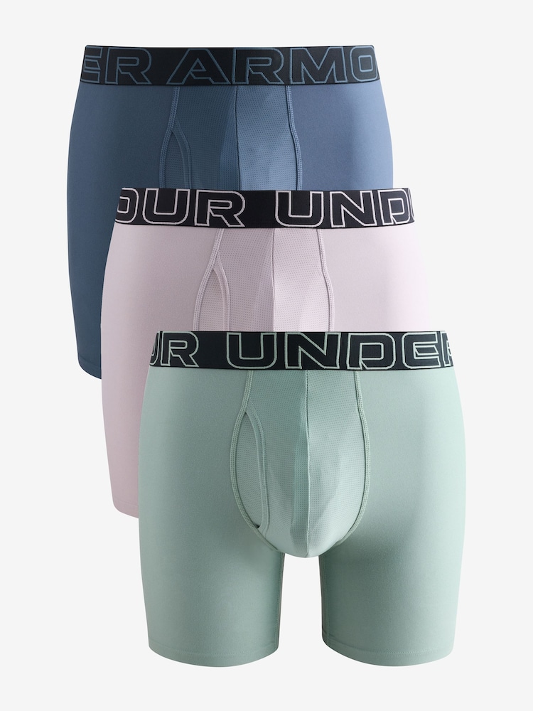Under Armour Grey Performance Tech Boxers 3 Pack - Image 1 of 4