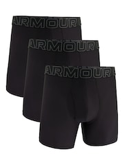 Under Armour Black Performance Tech Mesh Boxers in 3 Pack - Image 1 of 3