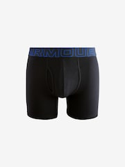 Under Armour Black 100% Cotton Performance Tech 6in Boxers 3 Pack - Image 2 of 4