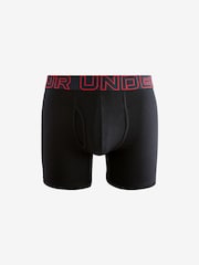 Under Armour Black 100% Cotton Performance Tech 6in Boxers 3 Pack - Image 3 of 4
