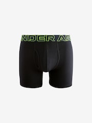 Under Armour Black 100% Cotton Performance Tech 6in Boxers 3 Pack - Image 4 of 4