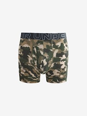 Under Armour Camouflage 100% Cotton Performance Tech Print 6in Boxers 3 Pack - Image 3 of 4