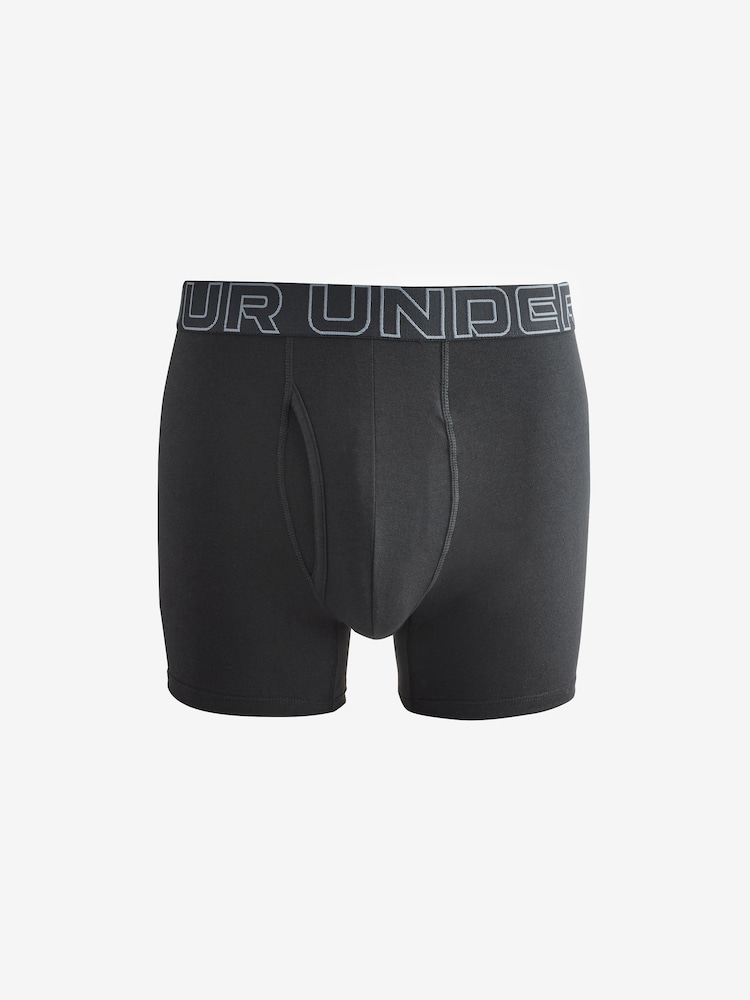 Under Armour Camouflage 100% Cotton Performance Tech Print 6in Boxers 3 Pack - Image 4 of 4