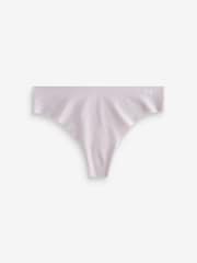 Under Armour Purple No Show Pure Stretch Thongs 3 Pack - Image 4 of 4