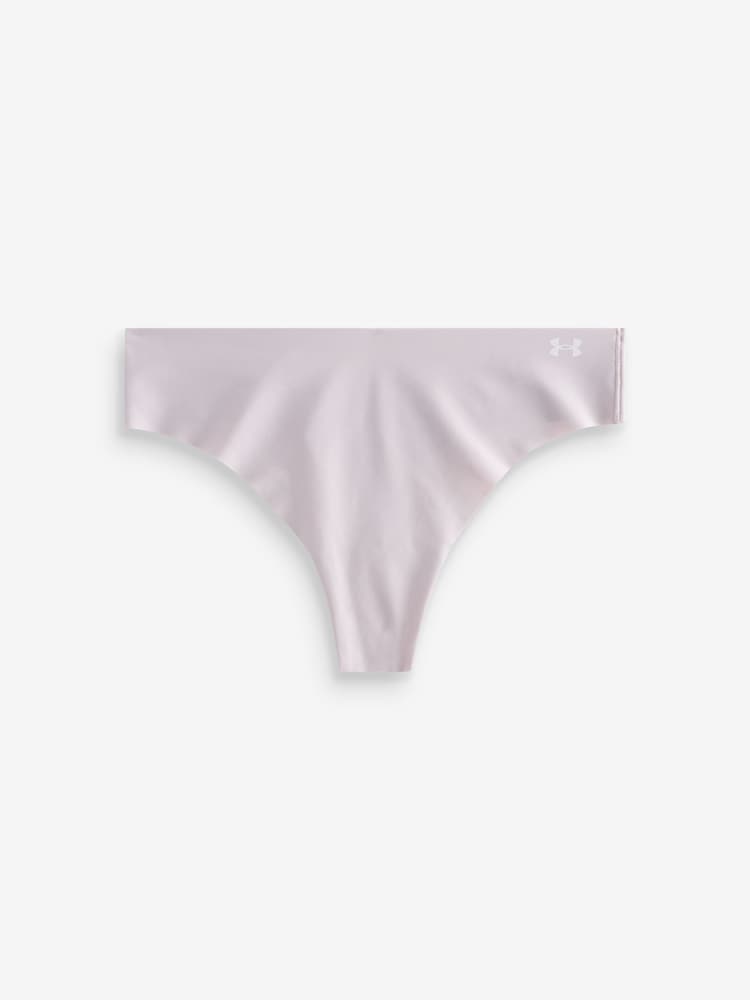 Under Armour Purple No Show Pure Stretch Thongs 3 Pack - Image 4 of 4