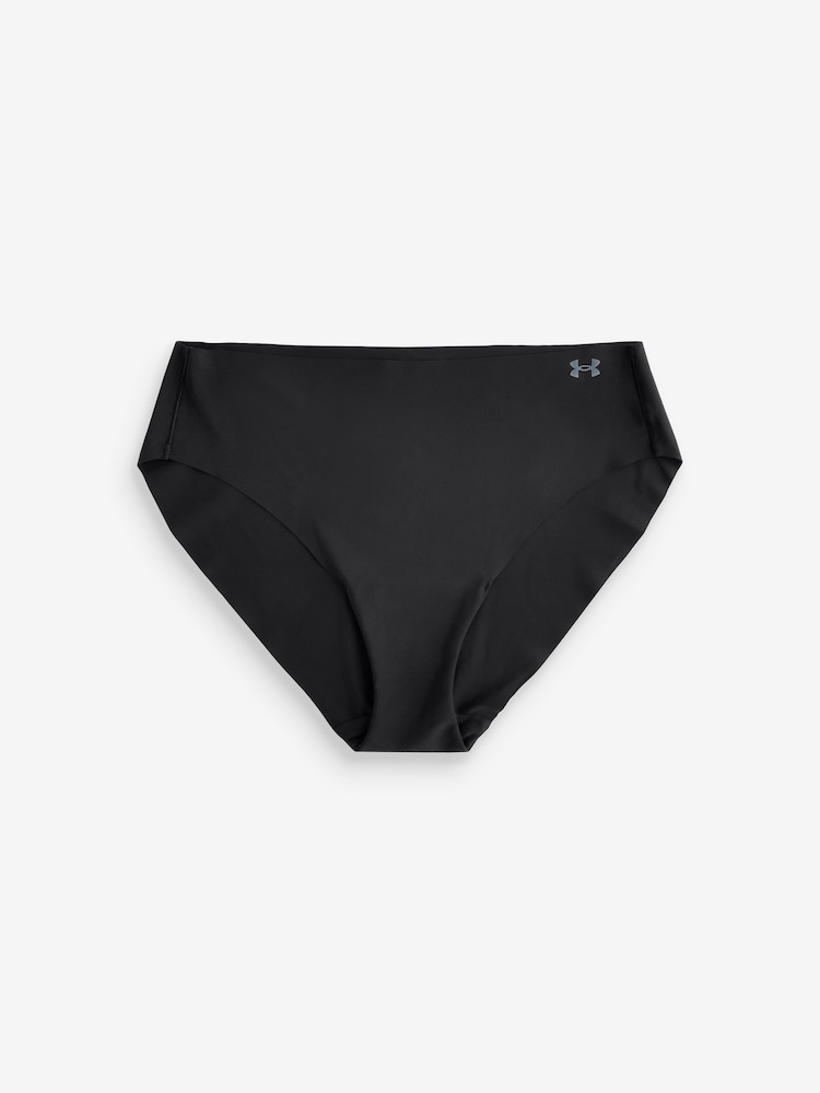 Under Armour Black No Show Pure Stretch Bikinis 3 Pack - Image 2 of 4