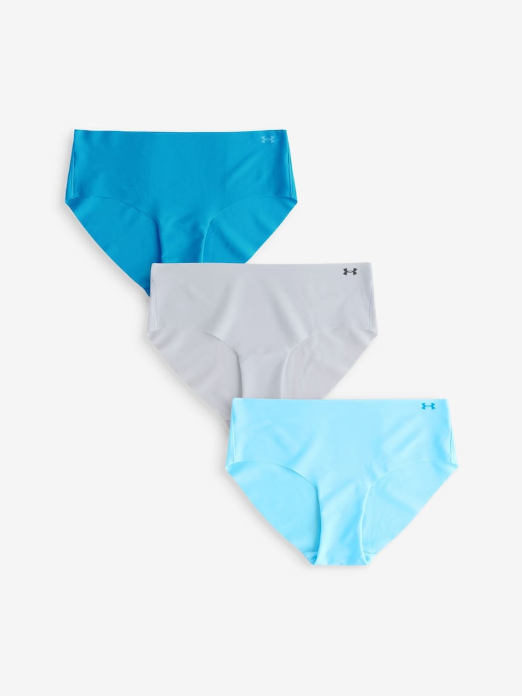 Under Armour Neutral No Show Pure Stretch Hipsters 3 Pack - Image 1 of 4