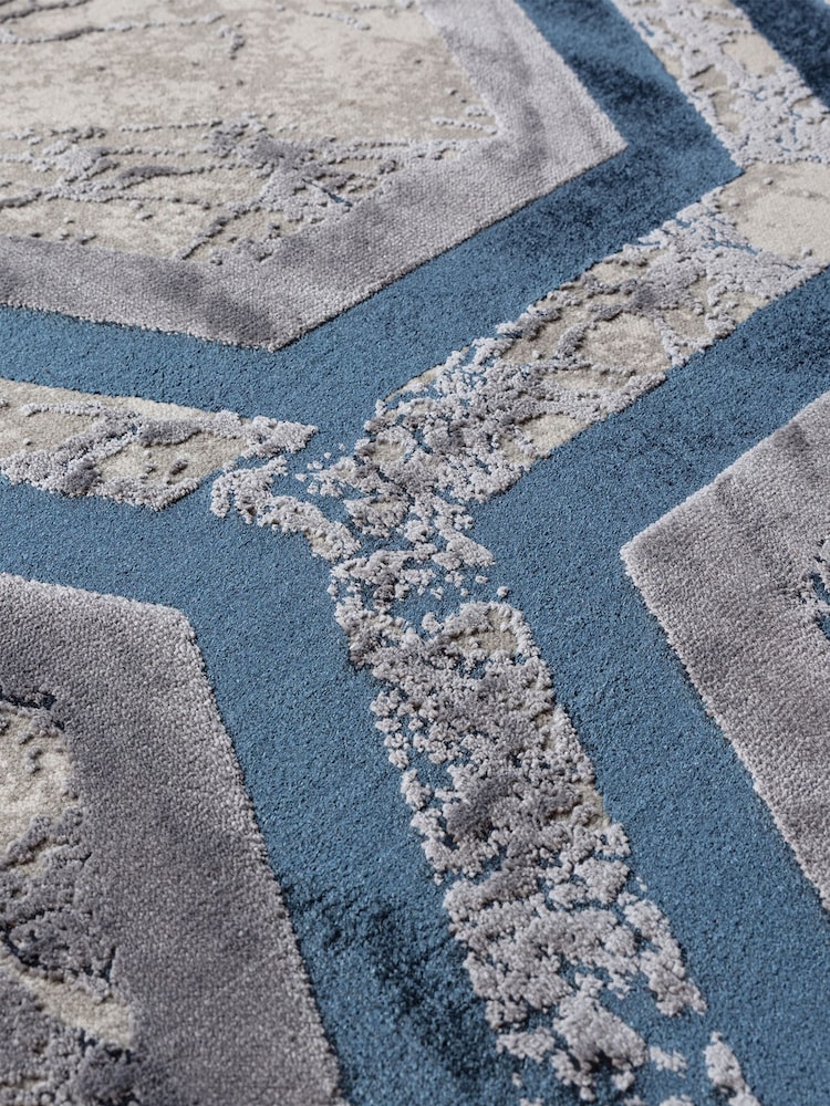 Asiatic Rugs Blue Aurora Rug - Image 6 of 6