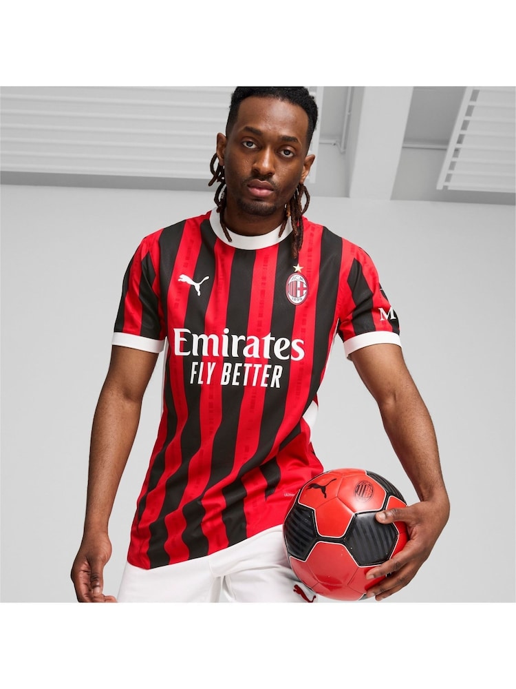 Puma Red 2024-25 AC Milan Home Authentic Shirt - Image 1 of 8