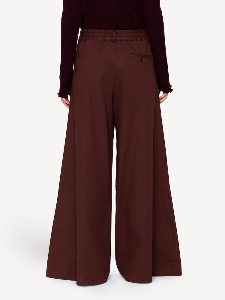 Sea New York Red Kerith Jersey Wide Leg Trousers - Image 2 of 7