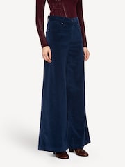 Sea New York Blue Carine Corduroy Wide Leg Jeans - Image 3 of 7