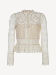 Sea New York Cream Lainey Embrodiery Lace Top - Image 11 of 11