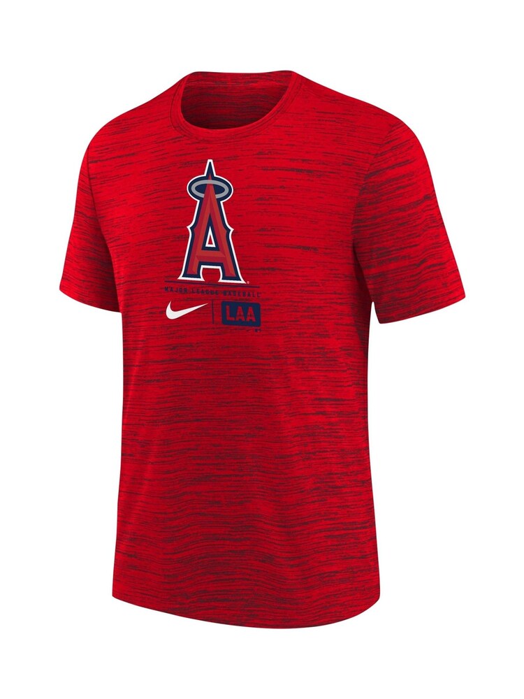 Fanatics Youth Large Red MLB Los Angeles Angels Logo Velocity T-Shirt - Image 1 of 3