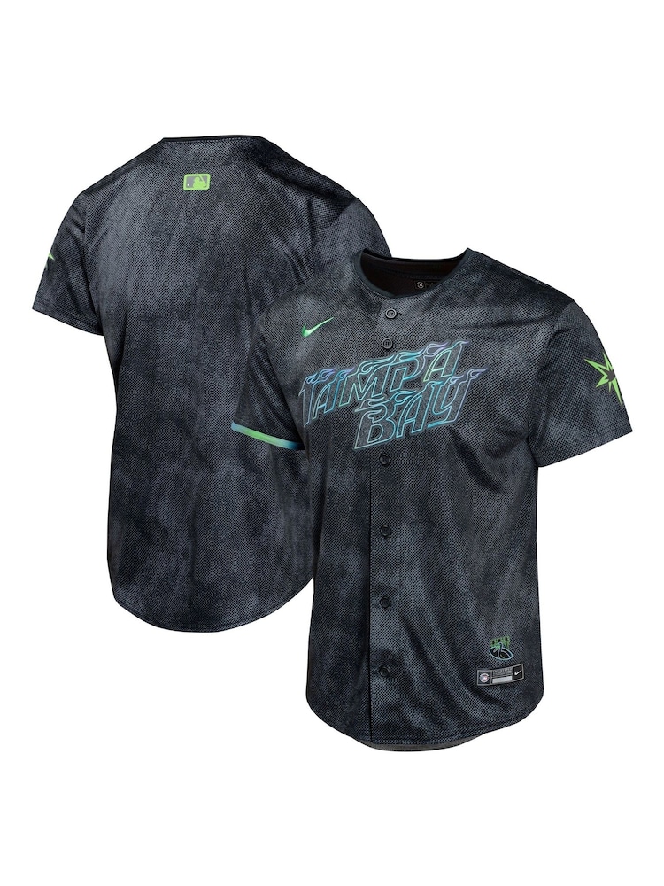 Fanatics Youth MLB Tampa Bay Rays Limited City Connect Black Jersey - Image 1 of 3