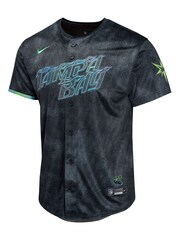 Fanatics Youth MLB Tampa Bay Rays Limited City Connect Black Jersey - Image 2 of 3