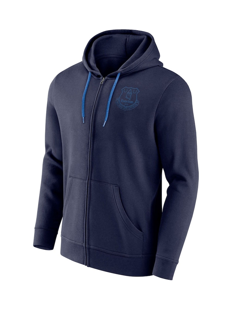 Fanatics Small Blue Everton Essentials Crest Full Zip Hoodie - Image 2 of 3