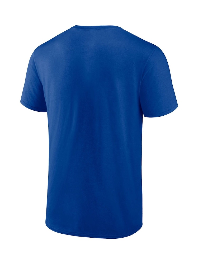 Fanatics Small Blue Everton Essentials Crest 100% Cotton T-Shirt - Image 2 of 2