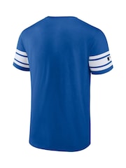 Fanatics Blue MLB Los Angeles Dodgers Seasonal Helmet Short Sleeve Crew 100% Cotton T-Shirt - Image 3 of 3
