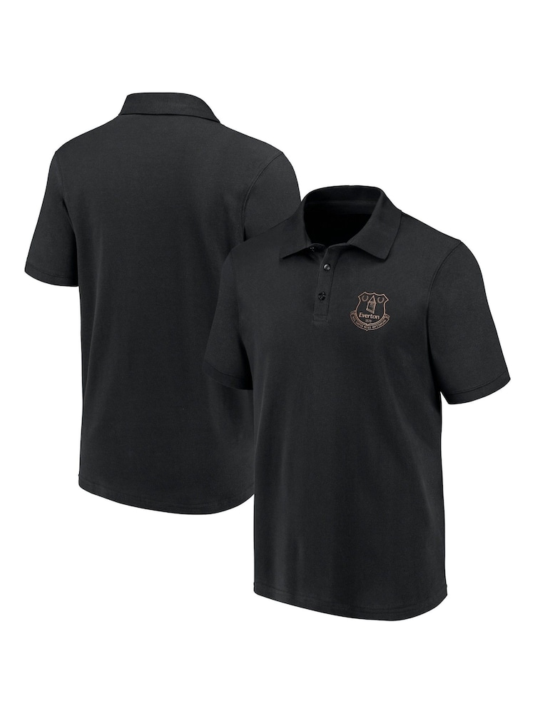 Fanatics Everton Essentials 100% Cotton Black Polo Shirt - Image 1 of 3