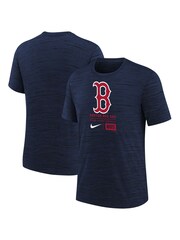 Fanatics Youth MLB Boston Red Sox Large Logo Velocity Blue T-Shirt - Image 1 of 3