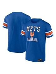 Fanatics Blue MLB New York Mets Seasonal Helmet Short Sleeve Crew 100% Cotton T-Shirt - Image 1 of 3