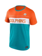 Fanatics Orange/Blue NFL Miami Dolphins Foundation 100% Cotton T-Shirt - Image 2 of 3