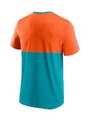 Fanatics Orange/Blue NFL Miami Dolphins Foundation 100% Cotton T-Shirt - Image 3 of 3