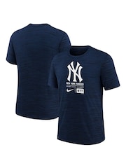 Fanatics Youth Large Blue MLB New York Yankees Logo Velocity T-Shirt - Image 1 of 3