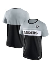 Fanatics Grey NFL Las Vegas Raiders Foundation 100% Cotton T-Shirt - Image 1 of 3