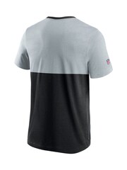 Fanatics Grey NFL Las Vegas Raiders Foundation 100% Cotton T-Shirt - Image 3 of 3