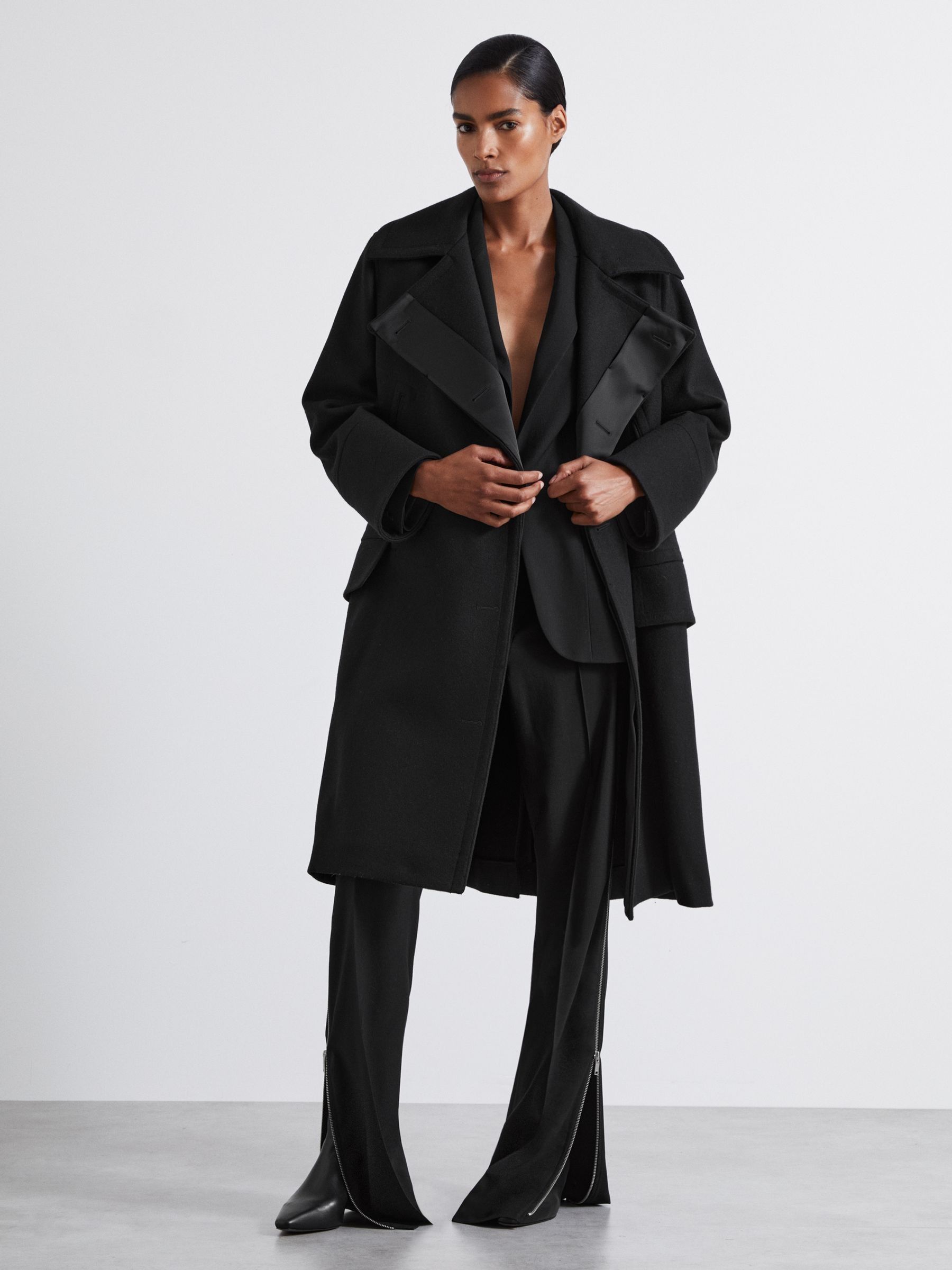 Trapeze coat top
