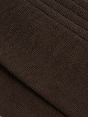 Reiss Chocolate Fela Ribbed Socks - Image 3 of 3
